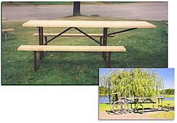 Picture of Gerber 16S Steel Wheelchair Picnic Table frame 8ft.