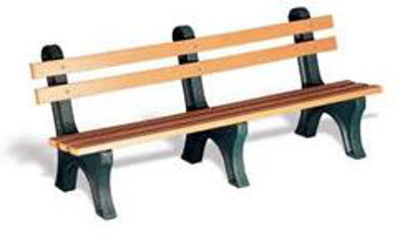 Picture of Eagle One - 7' Long 2 x 6 Slats High Back Bench