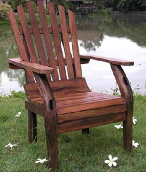 Picture of Groovystuff Adirondack Rustic Teak Chair