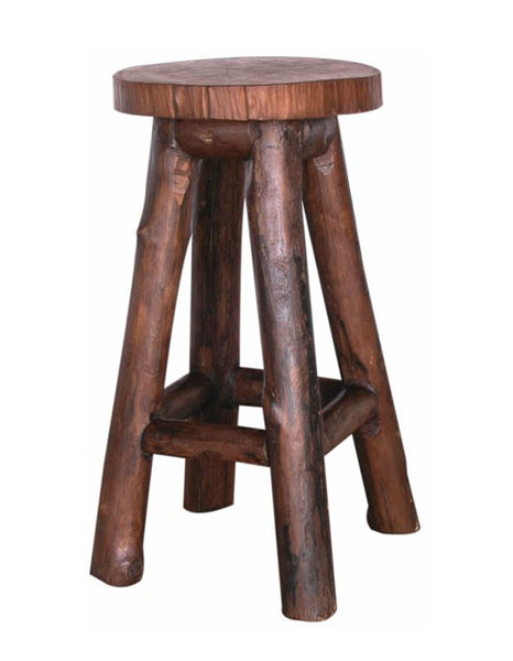 Picture of Groovystuff Garden Rustic Teak Bar Chair 30"