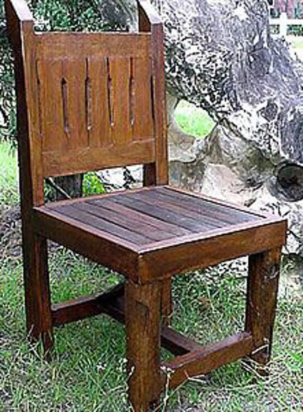 Picture of Groovystuff Butcher's Rustic Teak Chair
