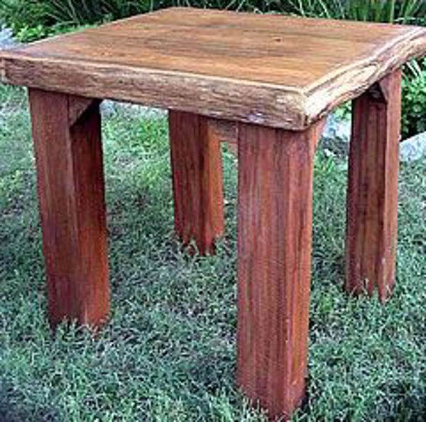 Picture of Groovystuff Ranch House Rustic Teak End Table