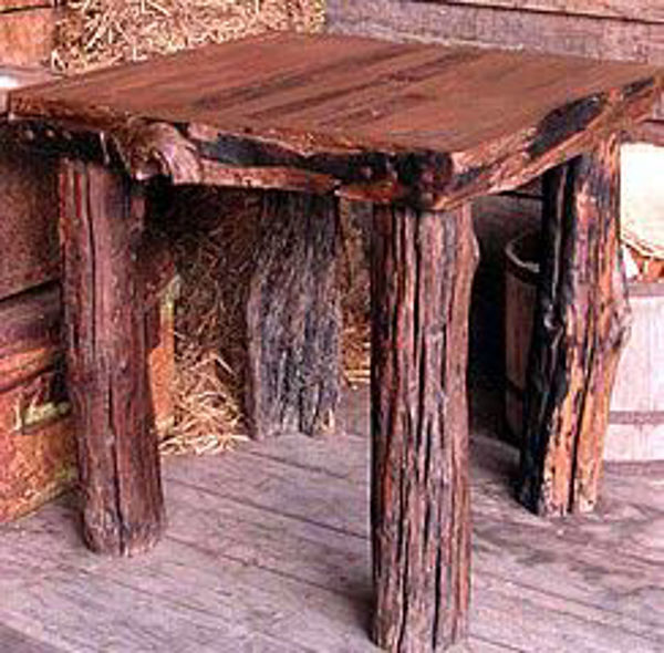 Picture of Groovystuff Rocky Mountain Rustic Teak End Table