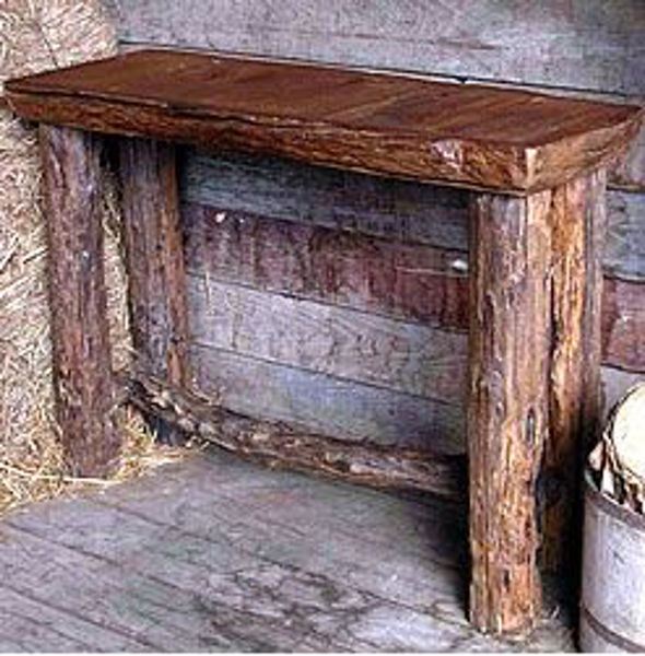 Picture of Groovystuff Rocky Mountain Rustic Teak Sofa Table