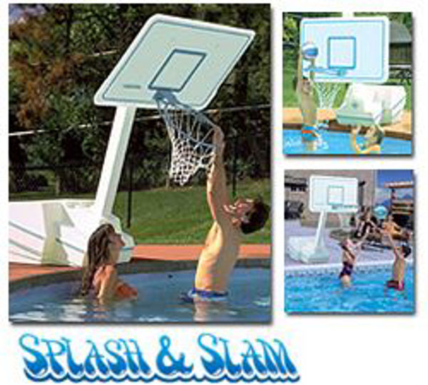 Picture of Splash & Slam Portable Regulation Size Pool Basketball Set