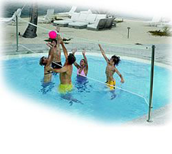 Picture of Stainless DeckVolly Regulation Size Pool Volleyball Set