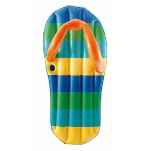 Picture of Beach Striped Flip Flop 71-in Inflatable Pool Float