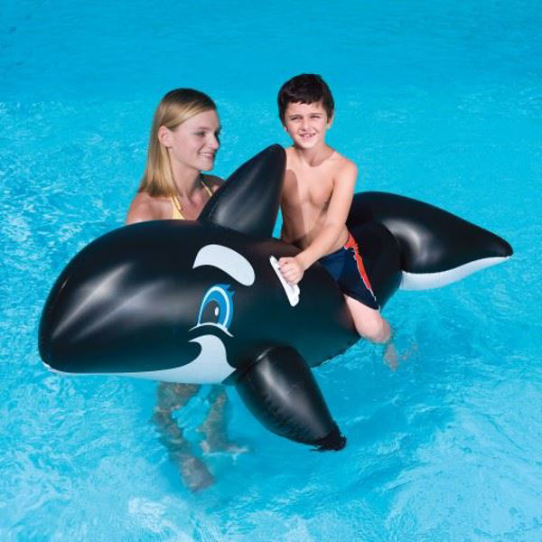 Picture of Jumbo Whale 80 In. Inflatable Ride-On Pool Toy