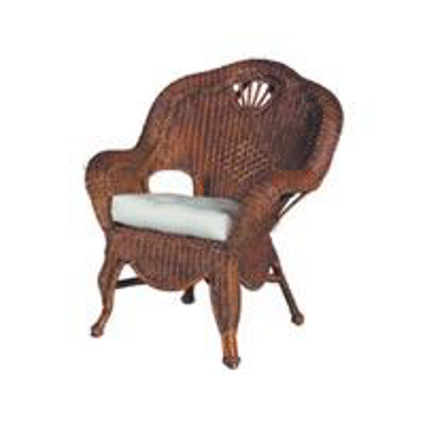 Picture of D-Shape Wicker Seat Cushion 18" x 16.5"