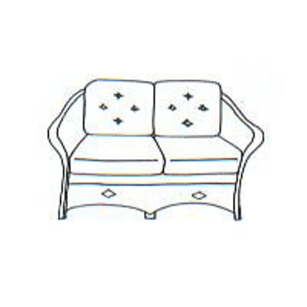 Picture of Giardino Loveseat Cushion - Seats & Backs