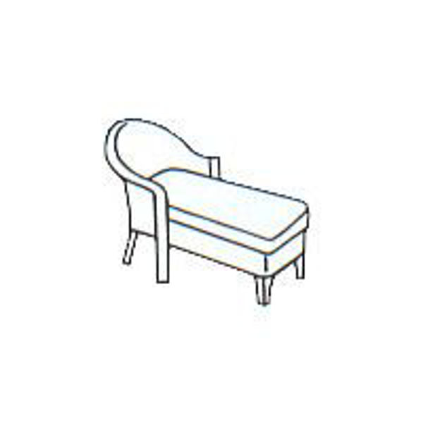 Picture of L.F. Heirloom Day Chaise Cushion - Seat Only