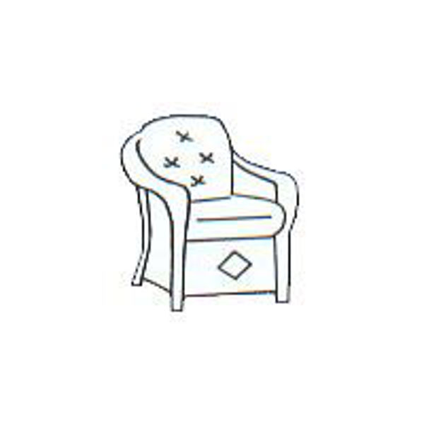 Picture of L.F. Reflections Lounge Chair/Rocker - Seat & Back Cushion