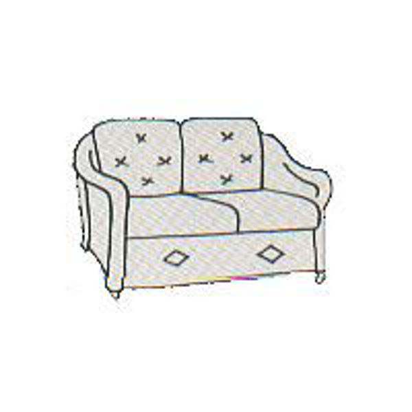 Picture of L.F. Reflections Love Seat - Seats & Backs Cushion