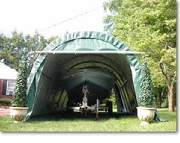 Picture of MDM Rhino Shelters 12 x 24 x 8 Extended Round Portable Garage