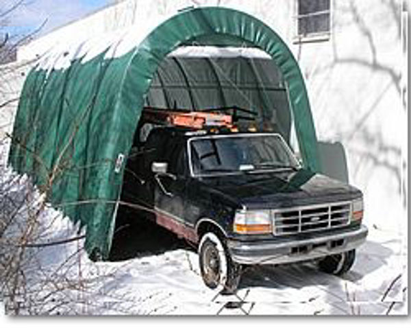 Picture of MDM Rhino Shelters 14' x 30' x 12' Round Style Portable Garage