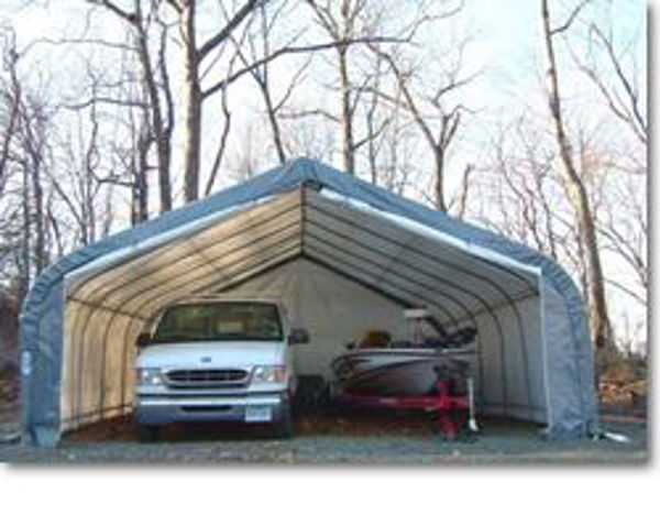 Picture of MDM Rhino Shelters 22' x 24' x 12' House Style Instant Garage