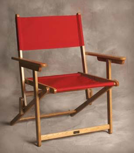 Picture of Sutton Bridge - Portsmouth Oak Director Chair Jockey Red