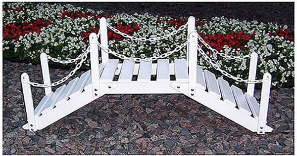 Picture of Prairie Leisure Decorative Garden Bridge w/ posts and chain