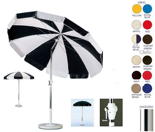 Picture of California Umbrella 7.5 ft. Push Button Tilt Patio Umbrella SLPT