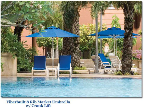 Picture of 9' Market Patio Umbrella w/ Fiberglass Ribs - Fiberbuilt