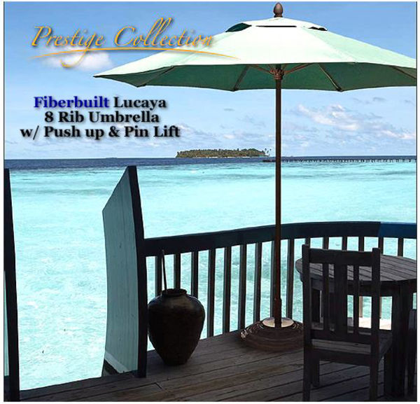 Picture of 8' Lucaya Patio Umbrella w/ Fiberglass Ribs - Fiberbuilt