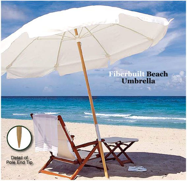Picture of 7.5' Beach Umbrella w/ Fiberglass Ribs - Fiberbuilt