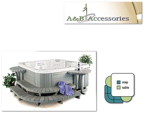 Picture of A & B Accessories Redwood Spa Surround Style 7 - Large
