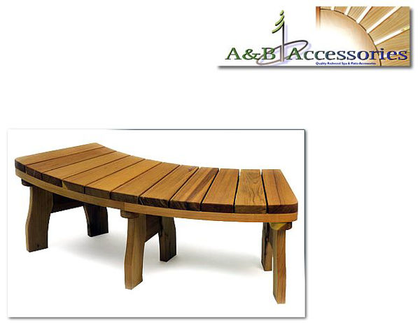 Picture of A&B Spa Accessories Curved Bench