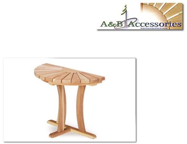 Picture of A&B Spa Accessories Half Round Sunburst Table