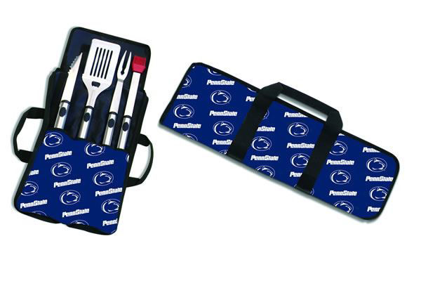 Picture of Two Dogs Designs  4-PC BBQ Utensil & Carrier in Penn State
