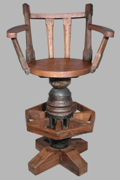 Picture of Groovystuff Hub Rustic Teak Chair