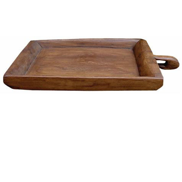 Picture of Groovystuff Square Rustic Teak Rice Tray