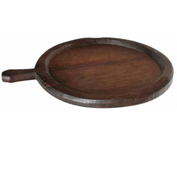 Picture of Groovystuff Round Rustic Teak Rice Tray
