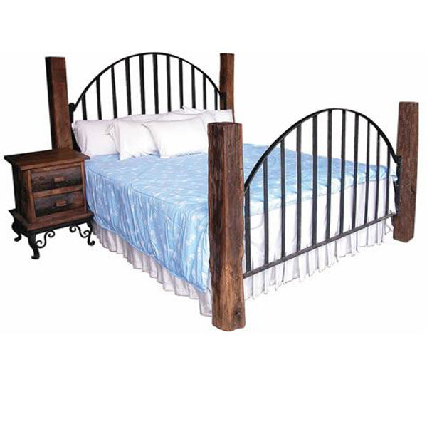 Picture of Groovystuff Texas Ranch Rustic Teak Bed - King