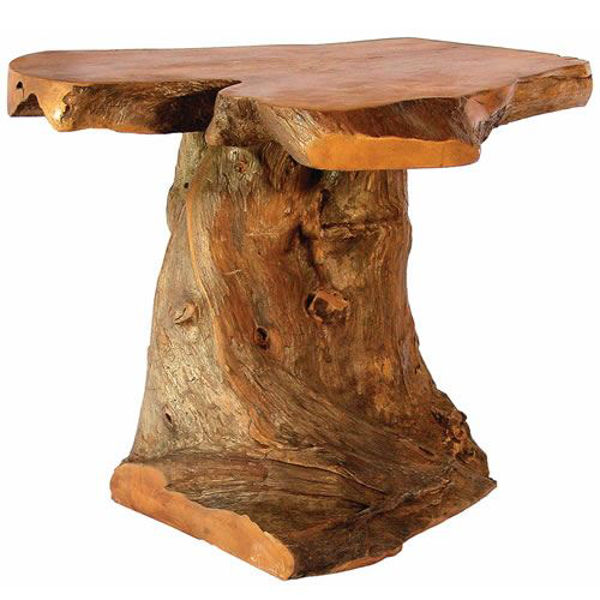 Picture of Groovystuff Bighorn Root Rustic Teak End Table