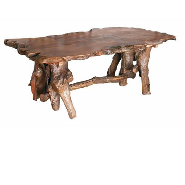 Picture of Groovystuff Big Bear Rustic Teak Dinner Table