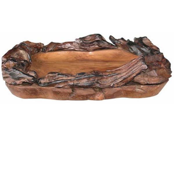Picture of Drifter Root Rustic Teak Tray - Lg