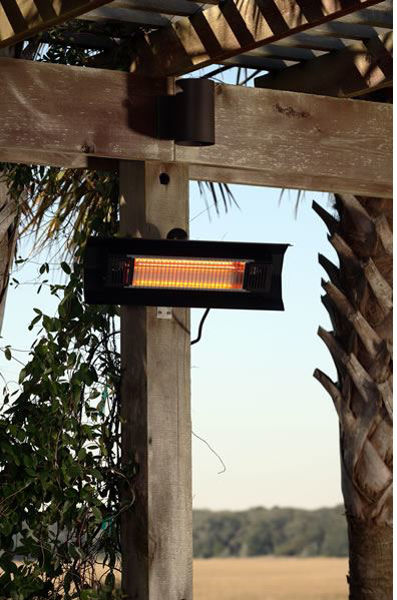 Picture of Fire Sense Black Steel Wall Mounted Infrared Patio Heater