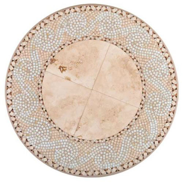 Picture of KNF Amber Tide Mosaic Marble and Stained Glass Tabletop