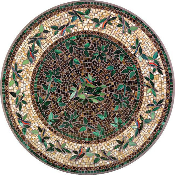 Picture of KNF Finch Marble and Stained Glass Tabletop
