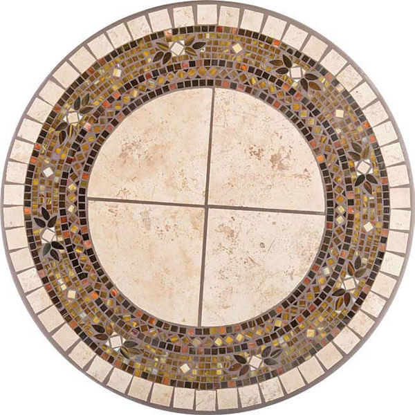 Picture of KNF Fiore Marble and Stained Glass Tabletop