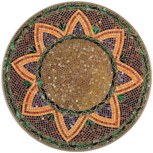 Picture of KNF Santa Fe Marble and Stained Glass Tabletop