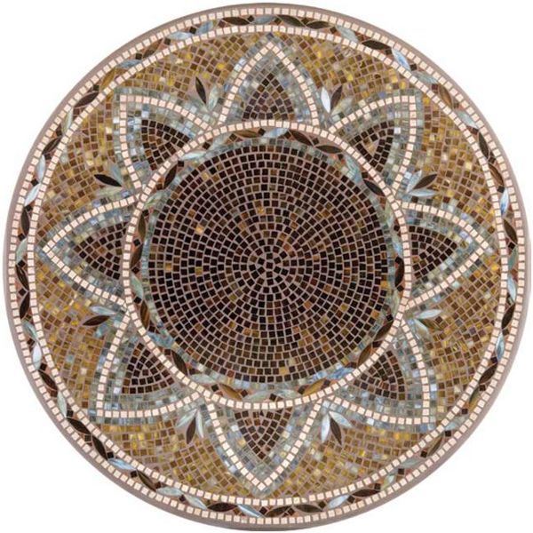 Picture of KNF Slate Sun Marble and Stained Glass Tabletop