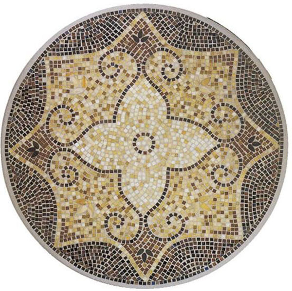 Picture of KNF Marrakesh Grey Marble and Stained Glass Tabletop