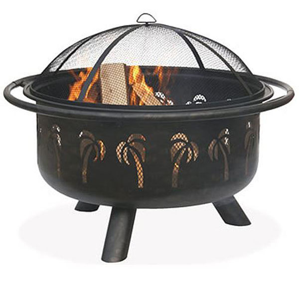 Picture of Uniflame 32" Oil Rubbed Bronze Firebowl w/Palm Tree Design