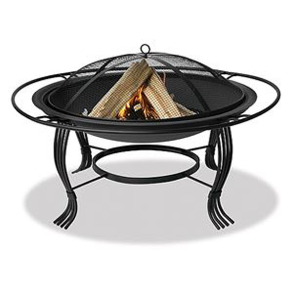 Picture of Uniflame 34." Black Outdoor Firebowl w/Outer Ring
