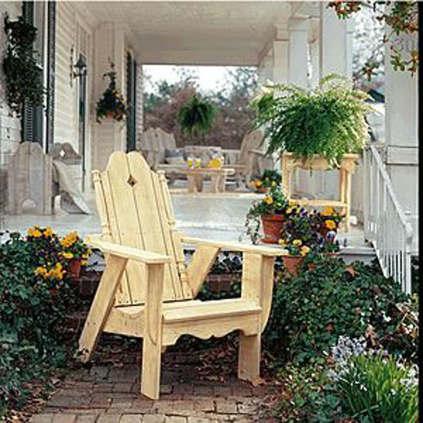 Picture of Uwharrie Nantucket Adirondack Chair - Unfinished