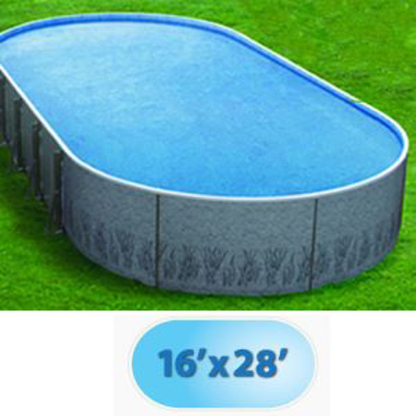 Patio Store. 16' x 28' Oval Radiant Metric Series Insulated Wall Above Ground Pool