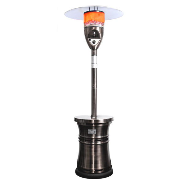 Picture of Lava Heat Italia Patio Heater Alto Natural Gas, 48,000 BTU, Stainless Steel
