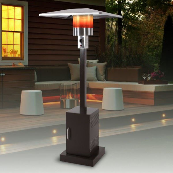 Patio Store. Lava Heat Italia Patio Heater Vicenza Natural Gas, 46,000 BTU,  Stainless Steel
